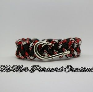 Fish Hook Paracord Bracelet. Handmade. All Sizes